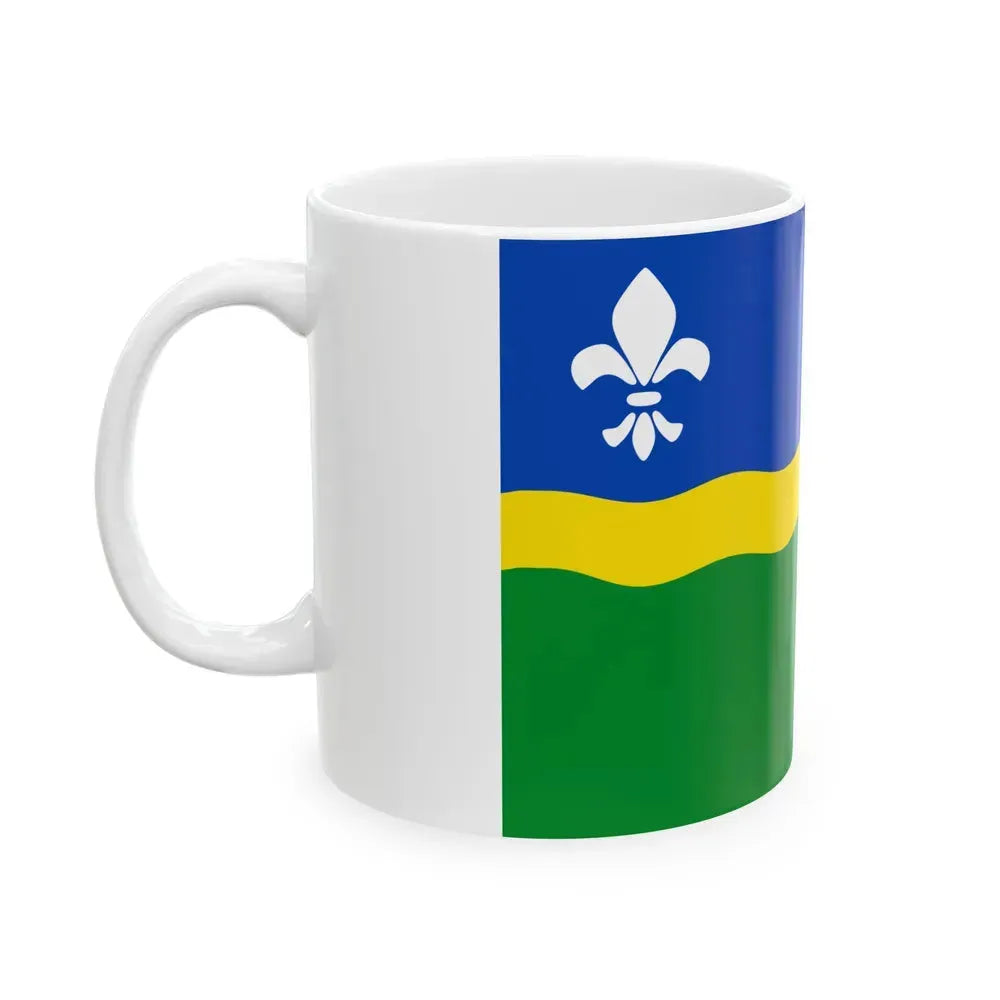 Flag of Flevoland Netherlands - White Coffee Mug - Go Mug Yourself