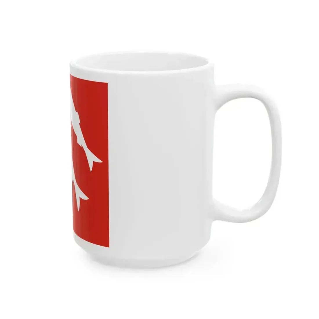 Flag of Flora (Norway) White Coffee Mug - Go Mug Yourself