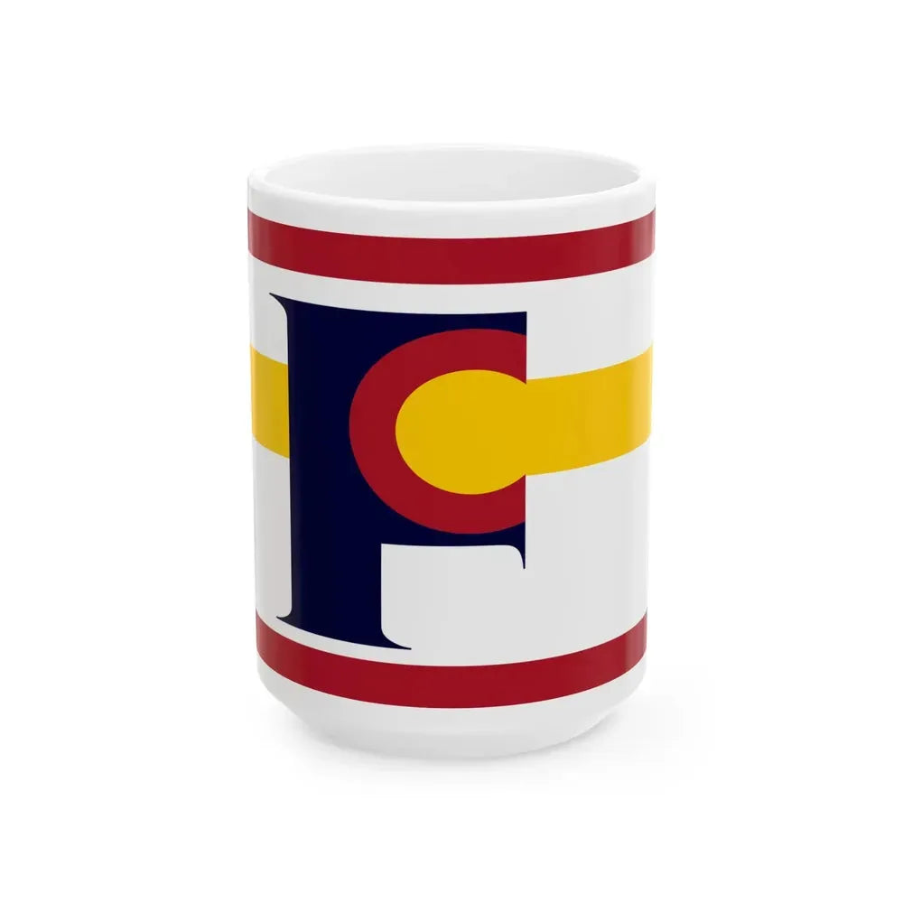 Flag of Florence Colorado (United States) White Coffee Mug 15oz - Go Mug Yourself