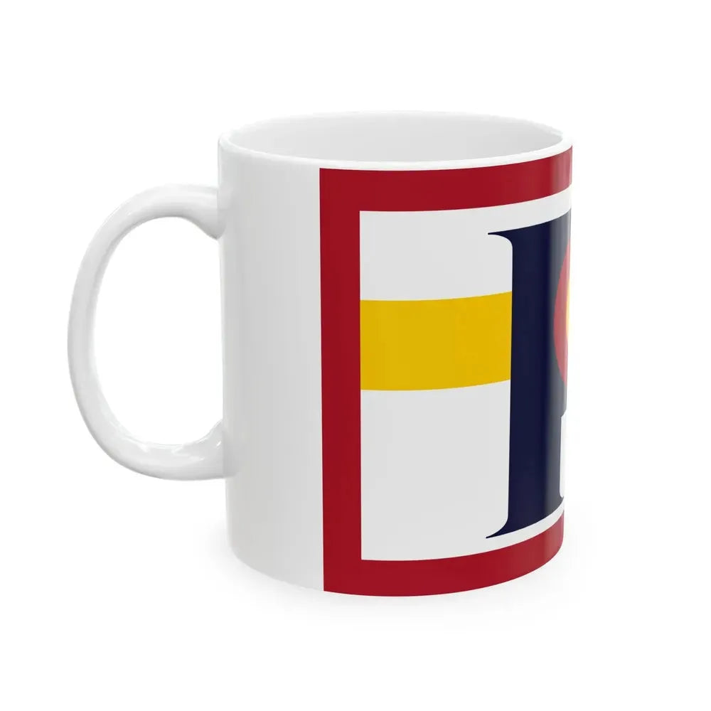 Flag of Florence Colorado (United States) White Coffee Mug - Go Mug Yourself