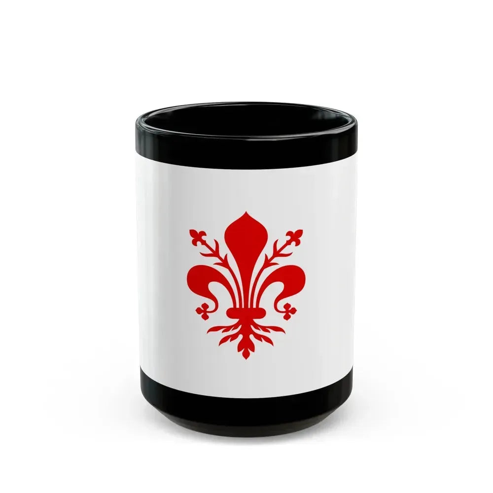 Flag of Florence Italy - Black Coffee Mug 15oz - Go Mug Yourself
