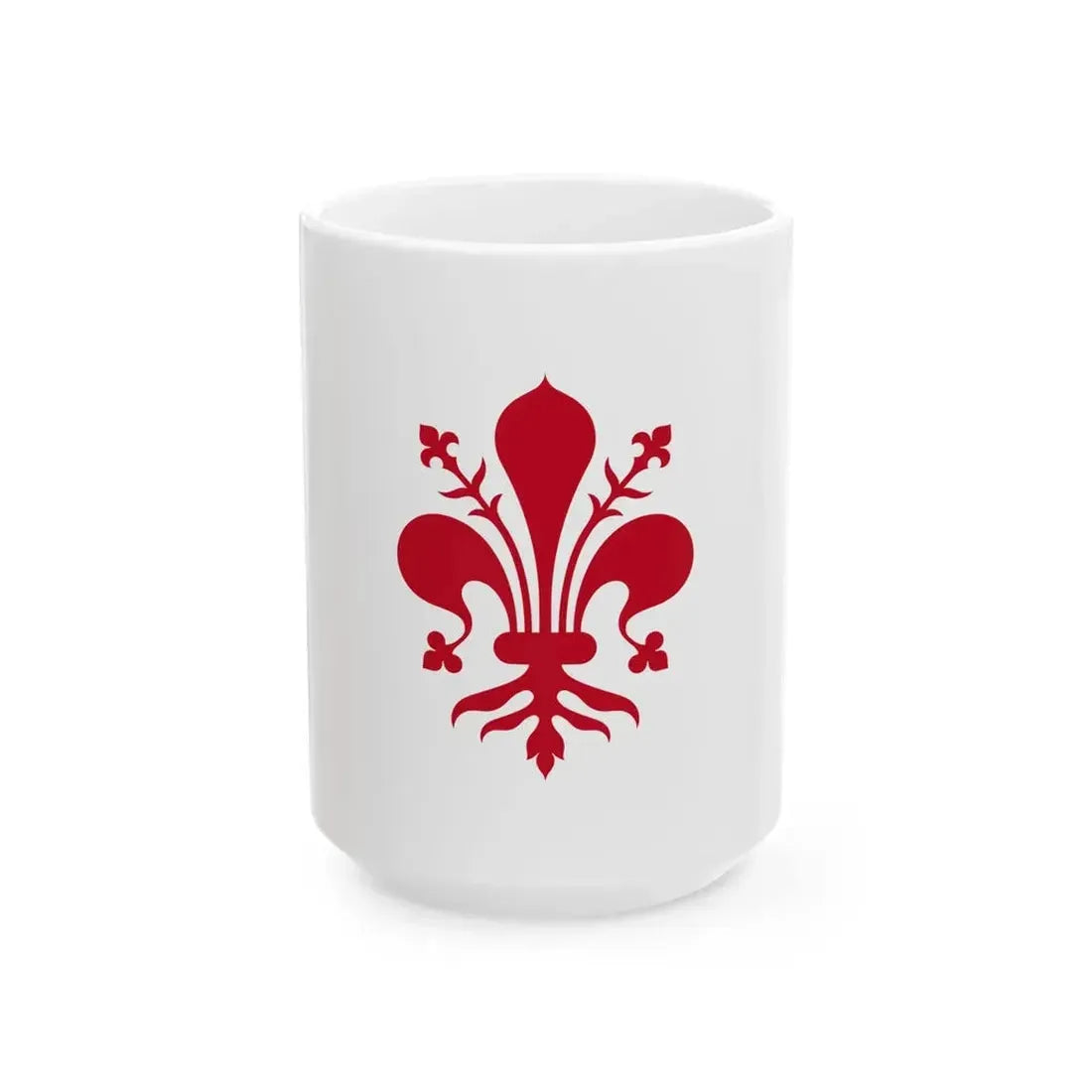 Flag of Florence (Italy) White Coffee Mug 15oz - Go Mug Yourself