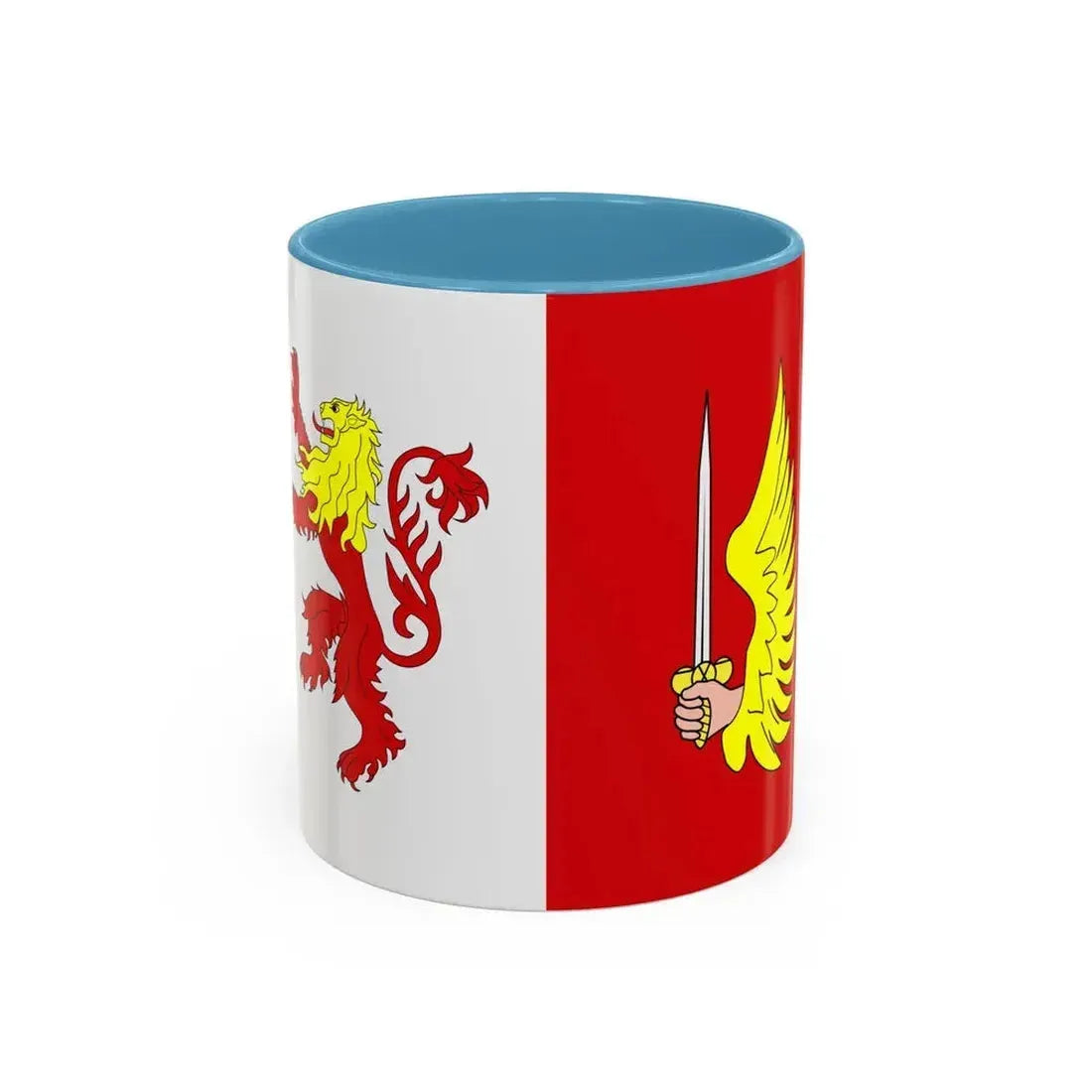Flag of Floriana 1993 to 2006 Malta - Accent Coffee Mug 11oz Light Blue - Go Mug Yourself