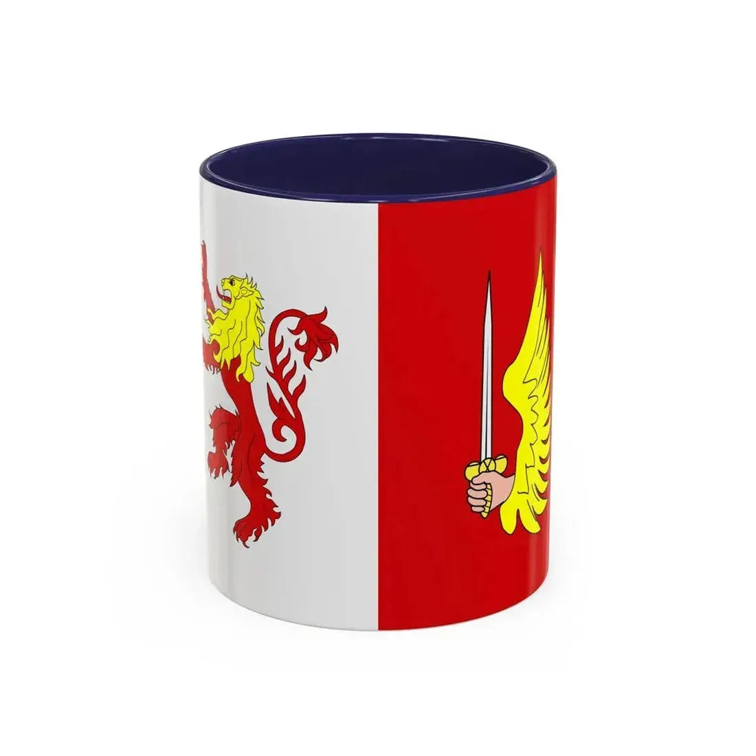 Flag of Floriana 1993 to 2006 Malta - Accent Coffee Mug 11oz Navy - Go Mug Yourself