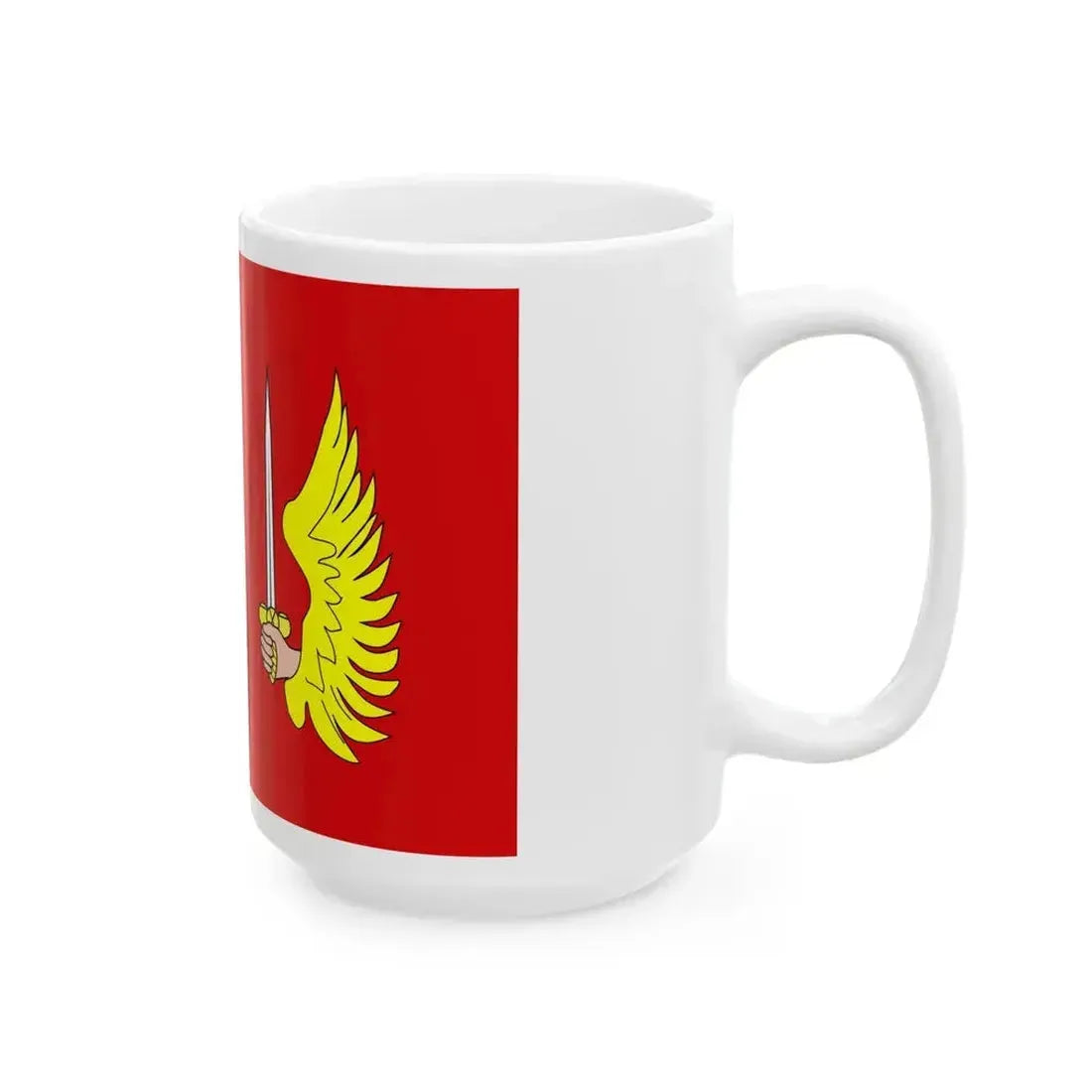 Flag of Floriana 1993 to 2006 Malta - White Coffee Mug - Go Mug Yourself