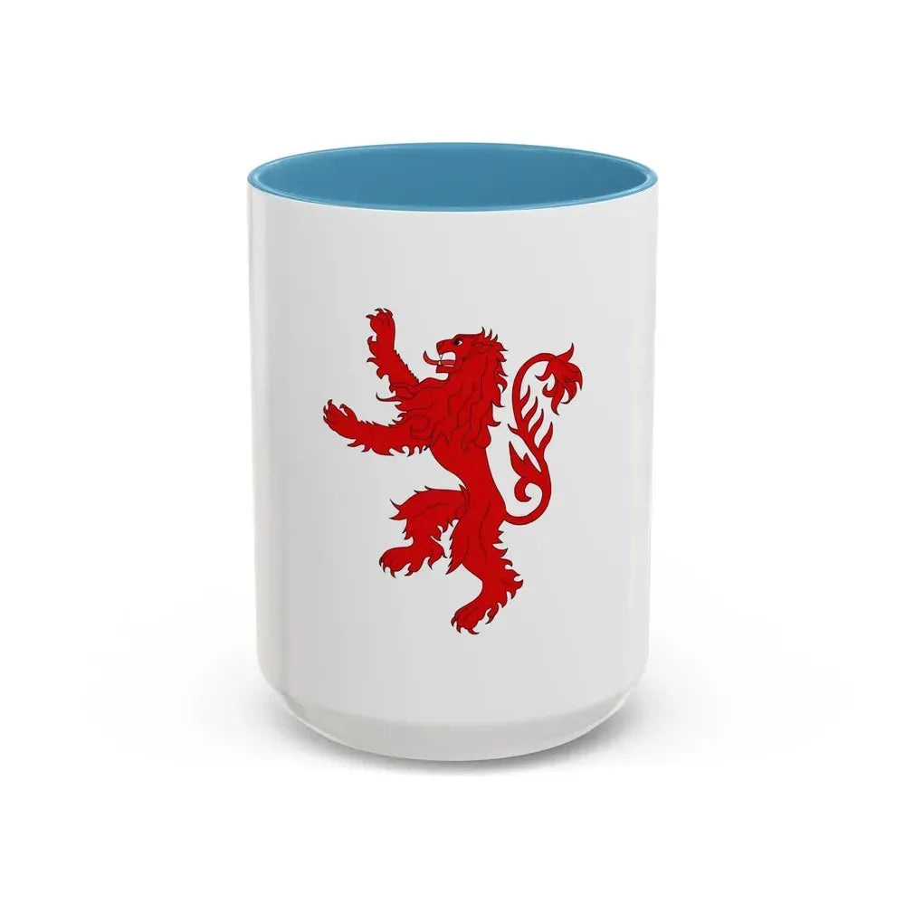 Flag of Floriana Malta - Accent Coffee Mug 15oz Light Blue - Go Mug Yourself