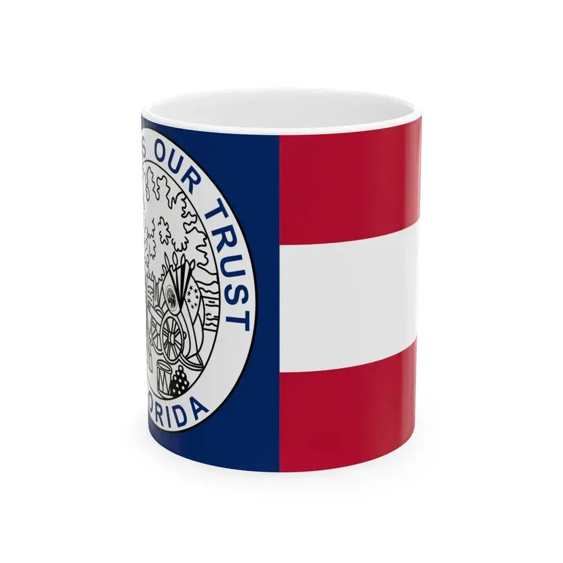 Flag of Florida 1861-1865 (United States) White Coffee Mug 11oz - Go Mug Yourself