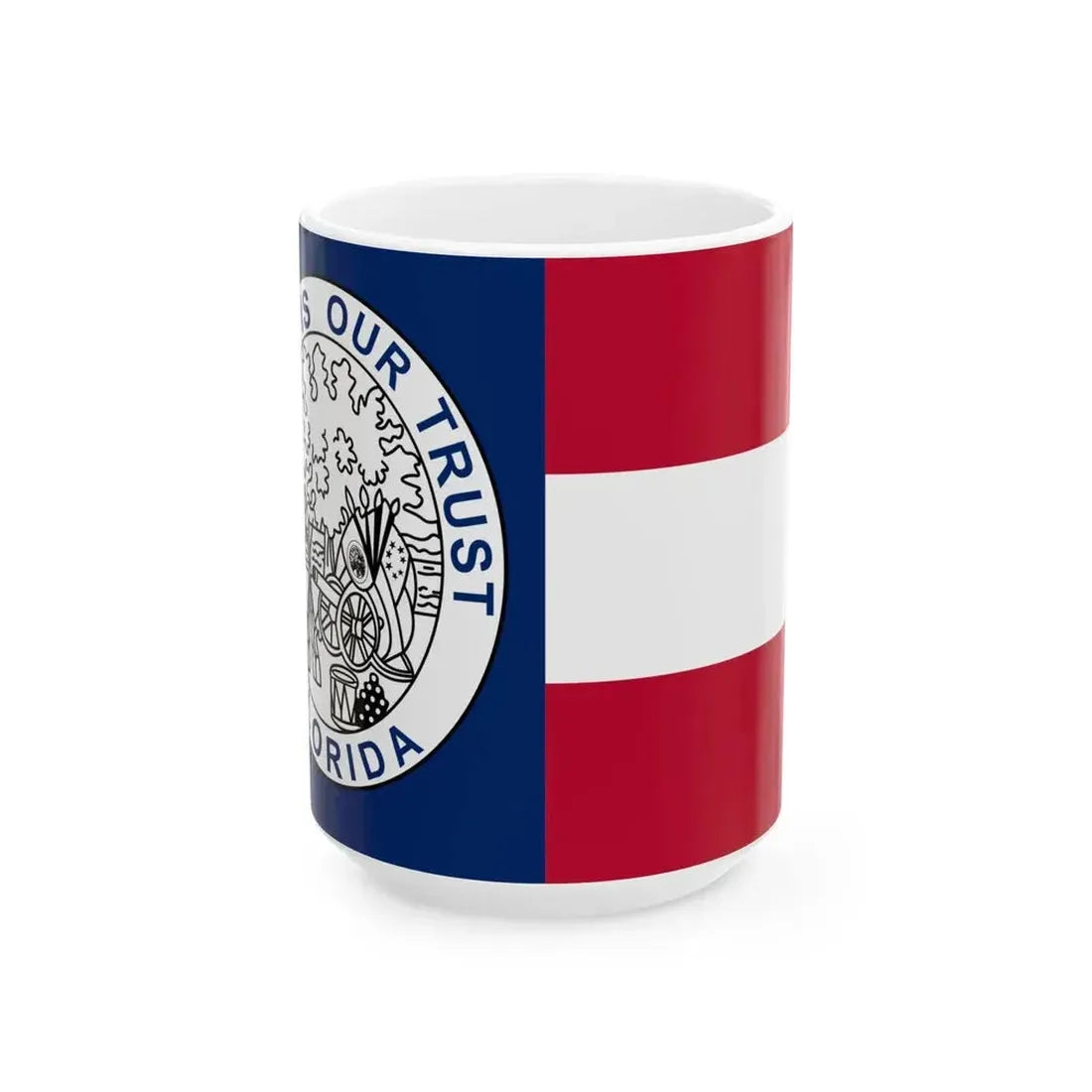 Flag of Florida 1861-1865 (United States) White Coffee Mug 15oz - Go Mug Yourself