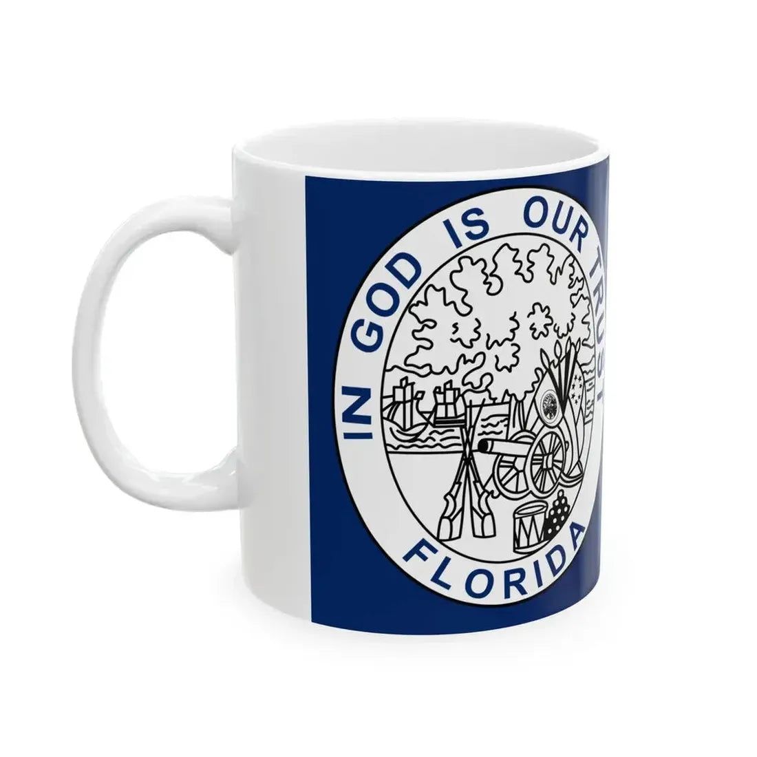 Flag of Florida 1861-1865 (United States) White Coffee Mug - Go Mug Yourself