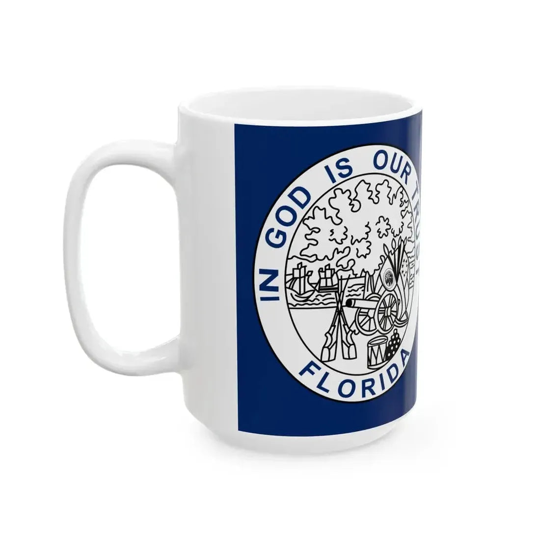 Flag of Florida 1861-1865 (United States) White Coffee Mug - Go Mug Yourself
