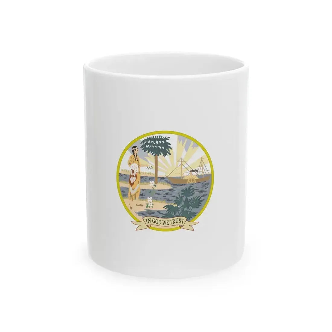 Flag of Florida 1868-1900 (United States) White Coffee Mug 11oz - Go Mug Yourself