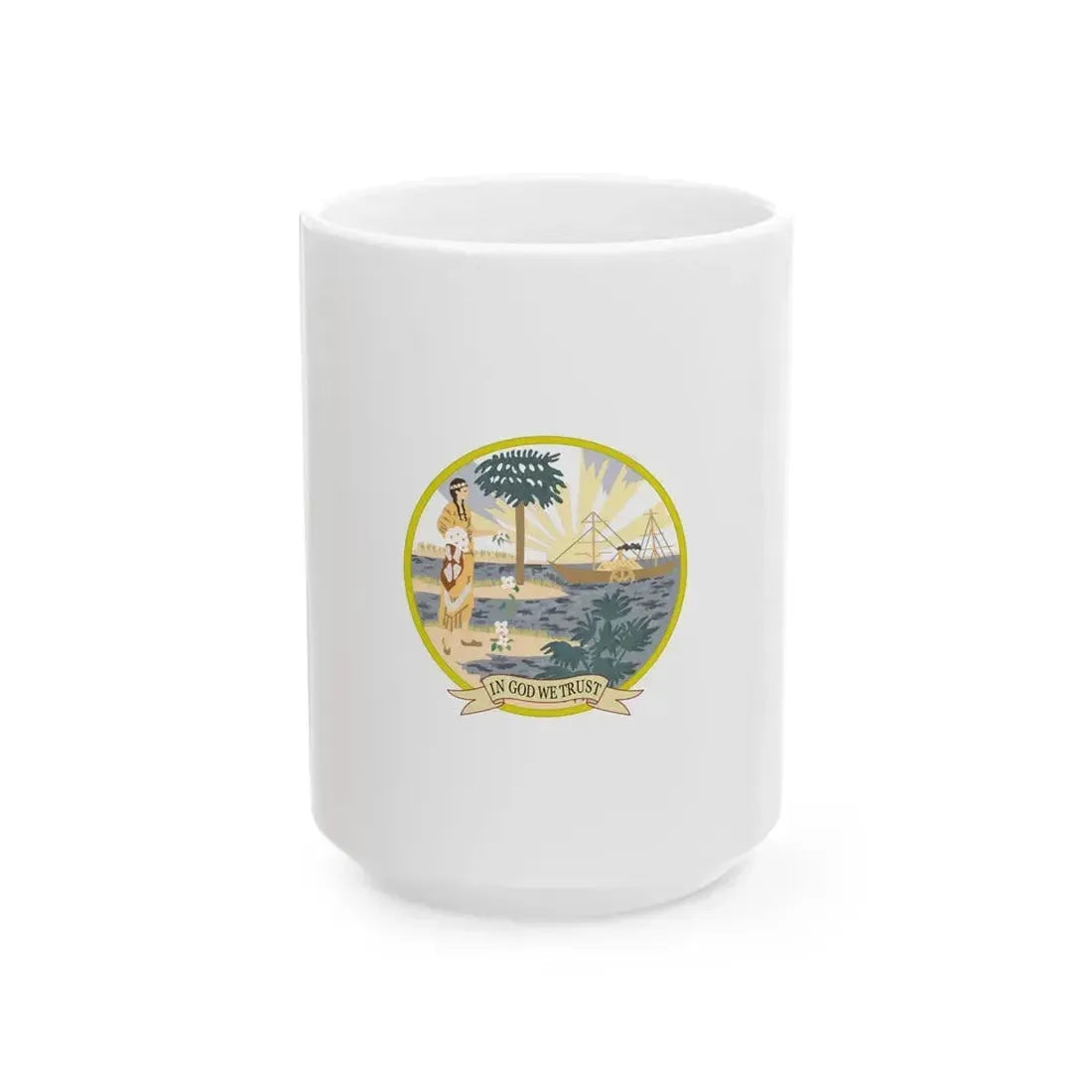Flag of Florida 1868-1900 (United States) White Coffee Mug 15oz - Go Mug Yourself