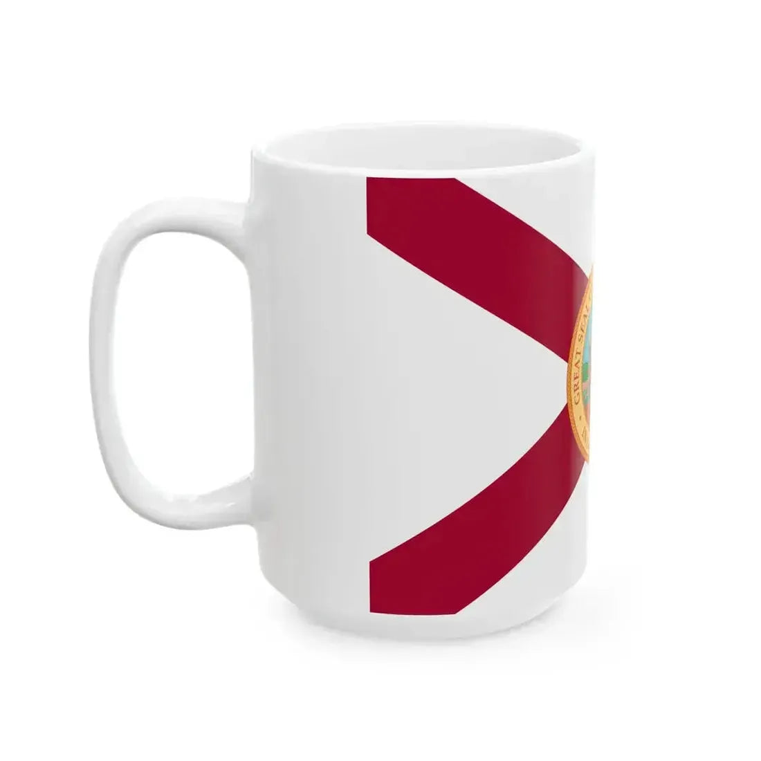 Flag of Florida 1900-1985 (United States) White Coffee Mug - Go Mug Yourself