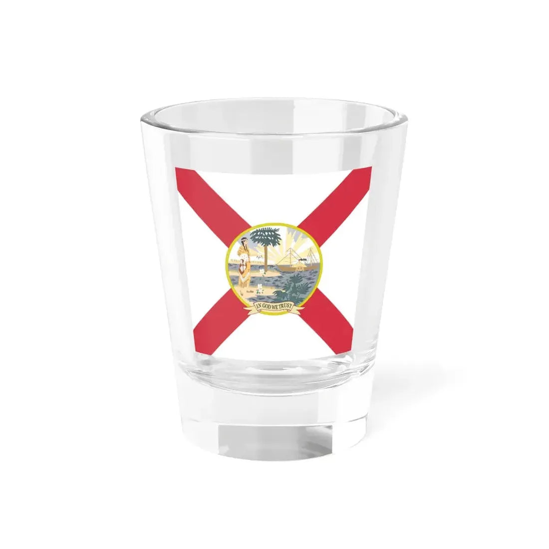 Flag of Florida 1900 (United States) Shot Glass 1.5oz 1.5oz - Go Mug Yourself