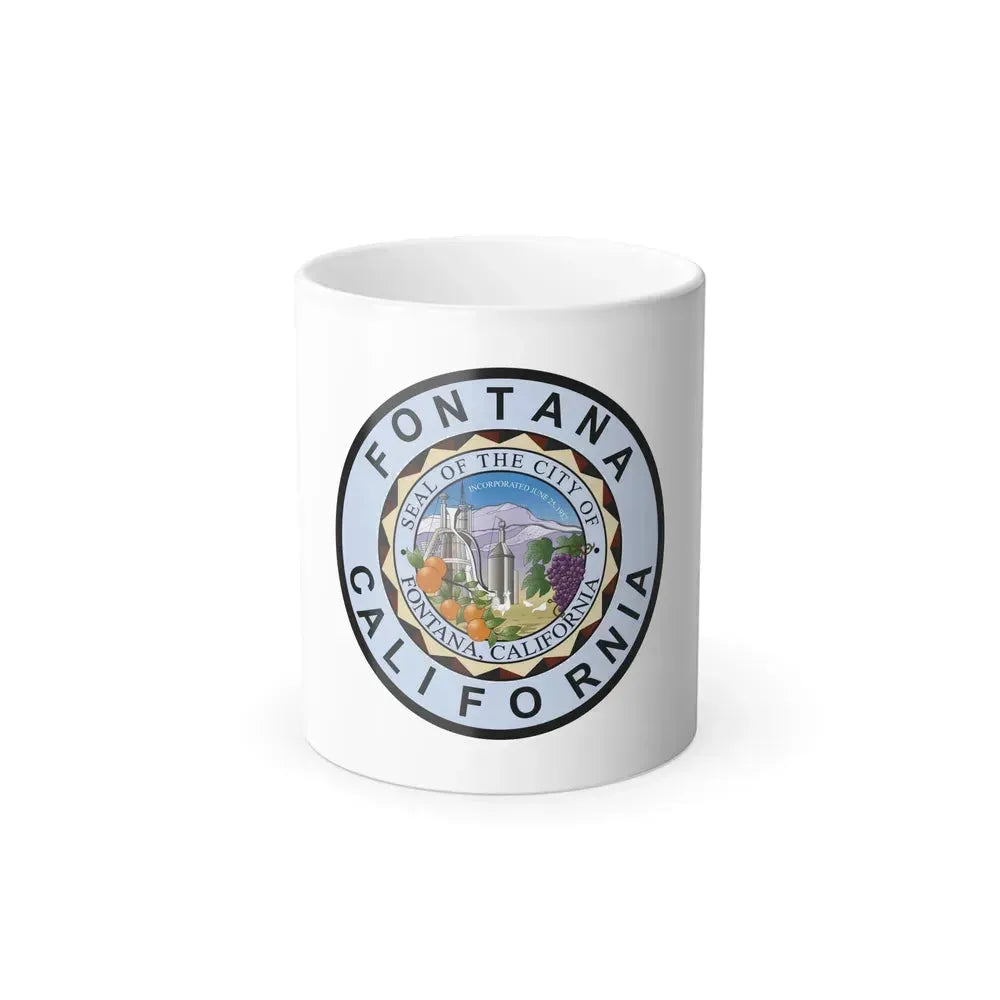 Flag of Fontana, California - Color Changing Coffee Mug 11oz - Go Mug Yourself