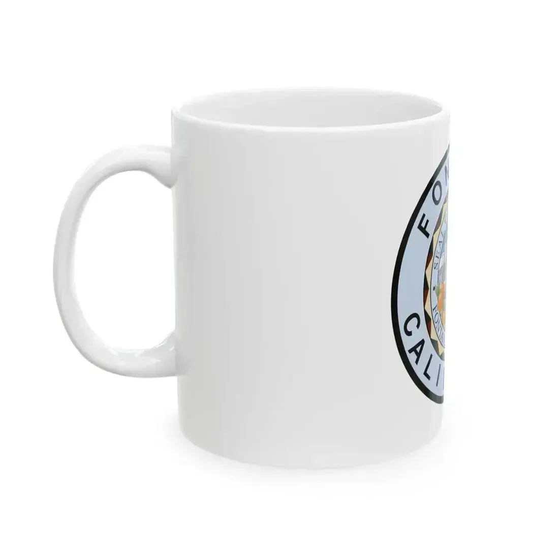 Flag of Fontana California (United States) White Coffee Mug - Go Mug Yourself