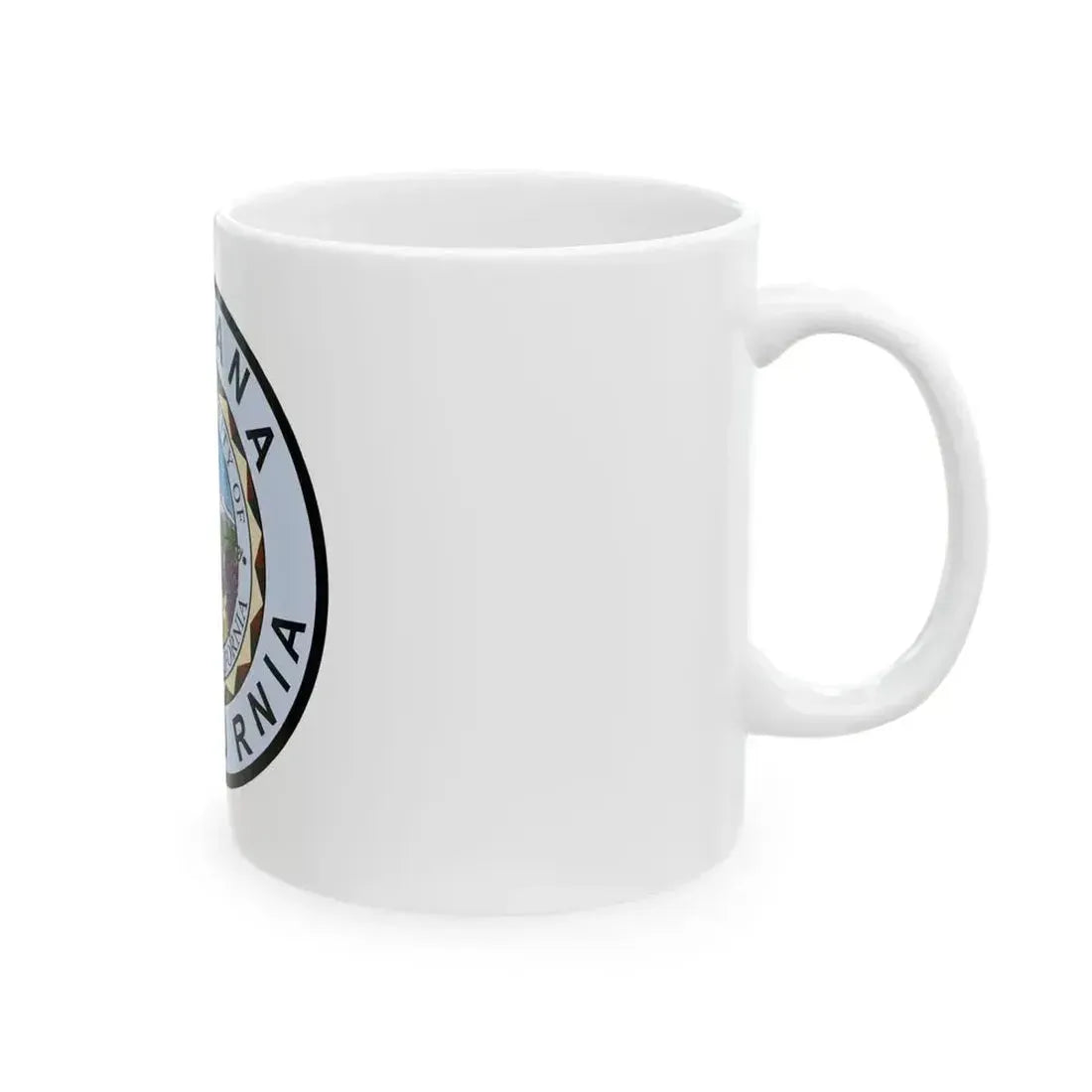 Flag of Fontana California (United States) White Coffee Mug - Go Mug Yourself