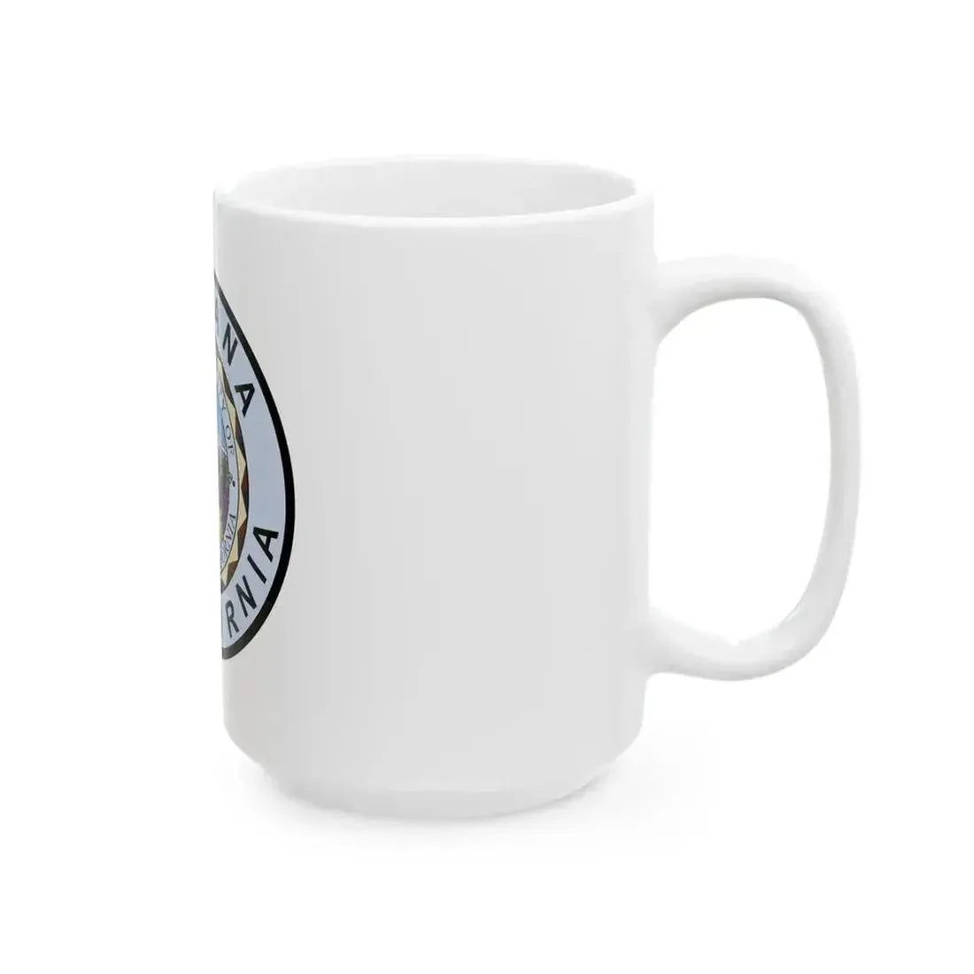 Flag of Fontana California (United States) White Coffee Mug - Go Mug Yourself