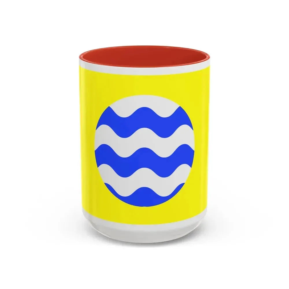Flag of Fontana Malta - Accent Coffee Mug 15oz Red - Go Mug Yourself