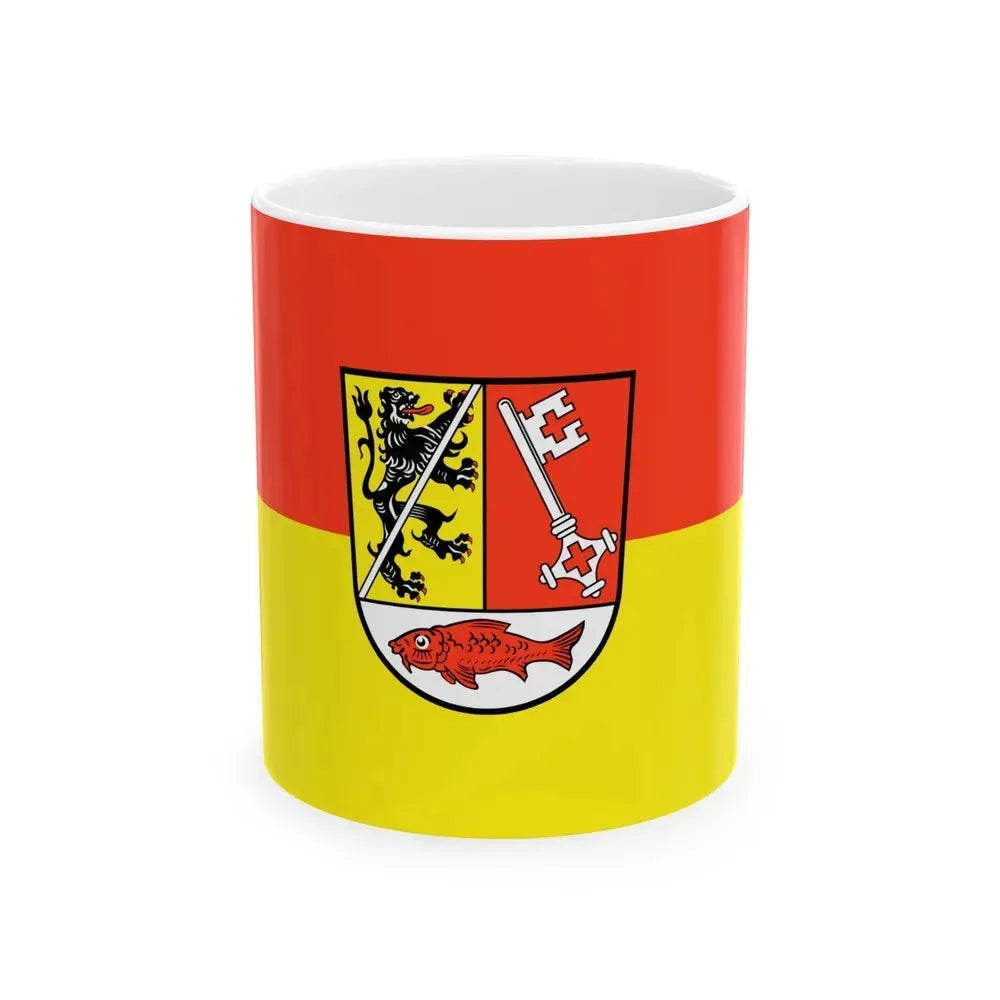Flag of Forchheim Germany - White Coffee Mug 11oz - Go Mug Yourself