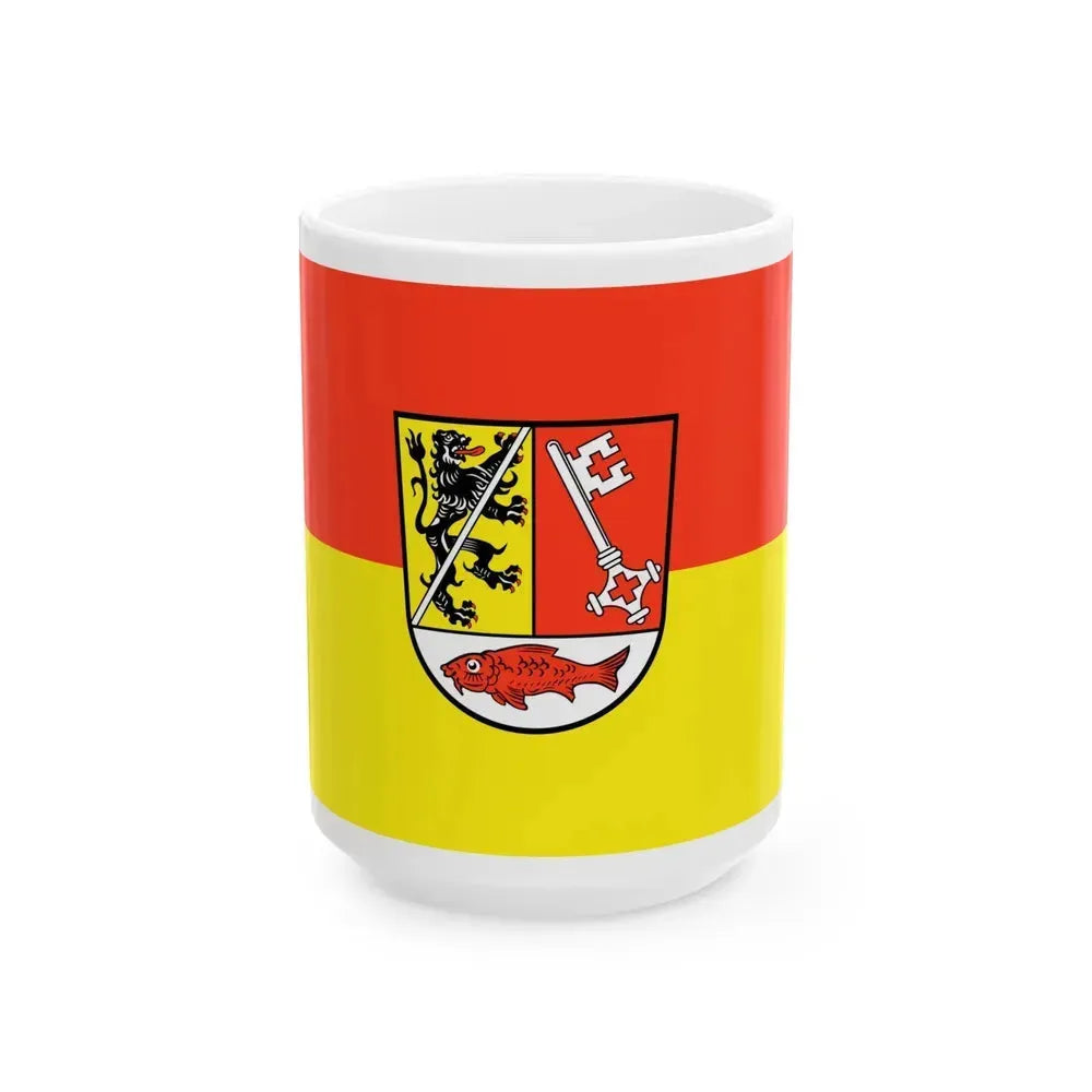 Flag of Forchheim Germany - White Coffee Mug 15oz - Go Mug Yourself