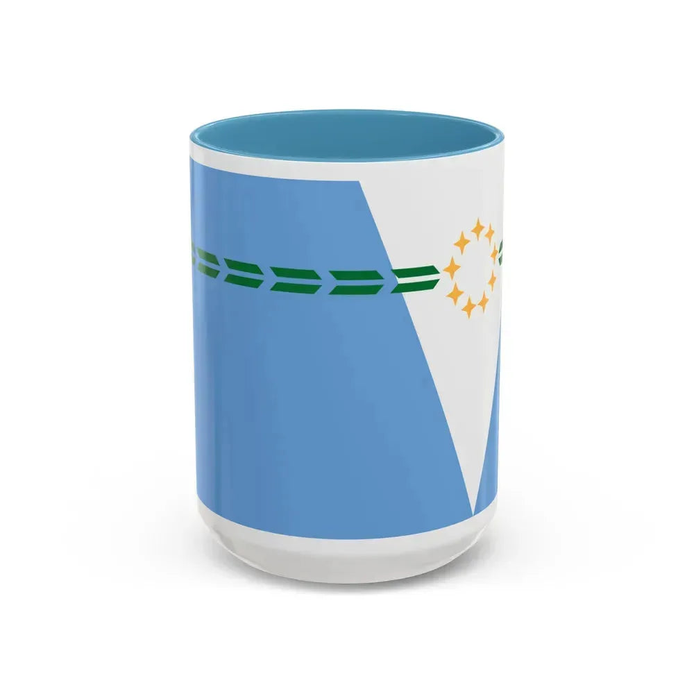 Flag of Formosa Province Argentina - Accent Coffee Mug 15oz Light Blue - Go Mug Yourself