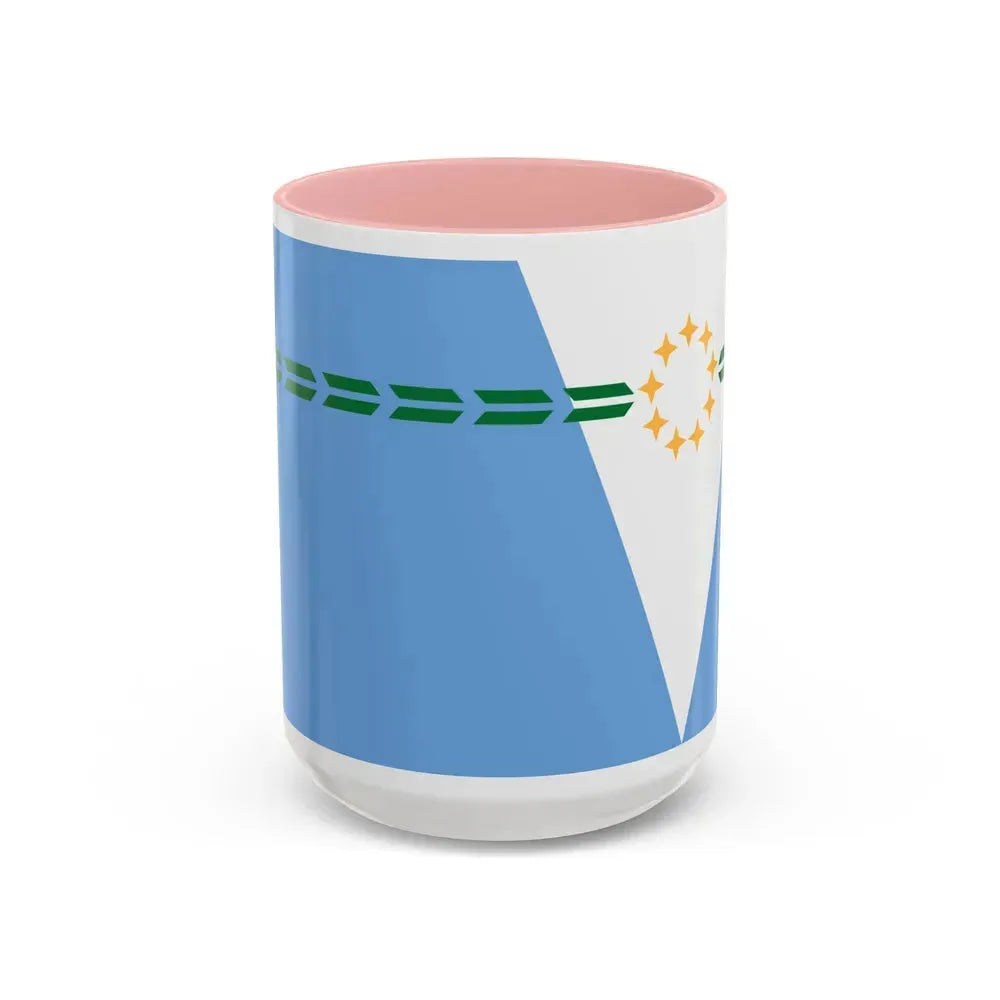 Flag of Formosa Province Argentina - Accent Coffee Mug 15oz Pink - Go Mug Yourself