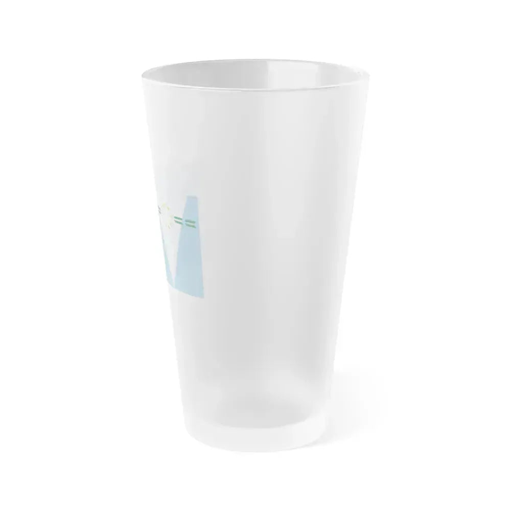 Flag of Formosa Province Argentina - Frosted Pint Glass 16oz - Go Mug Yourself