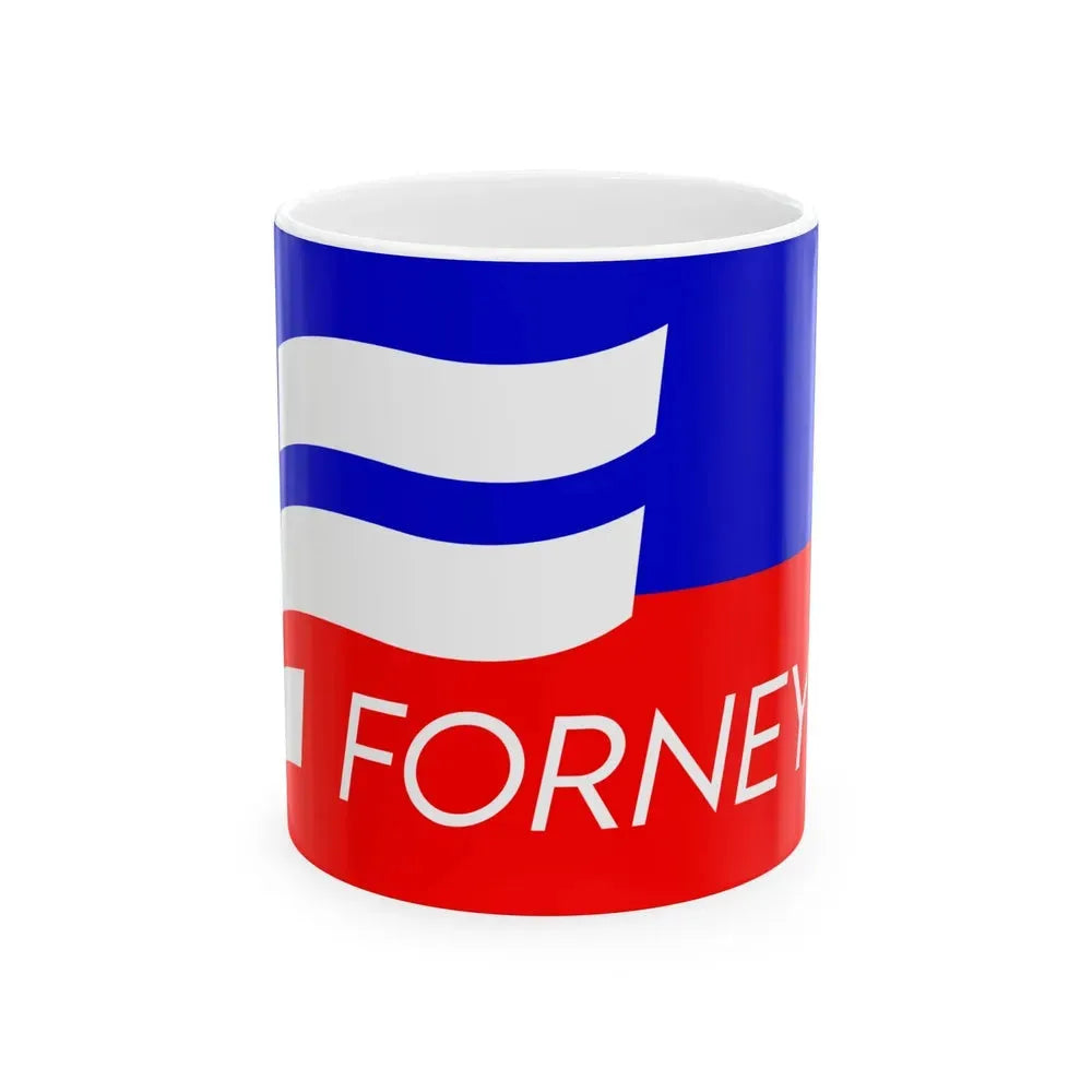 Flag of Forney Texas (United States) White Coffee Mug 11oz - Go Mug Yourself