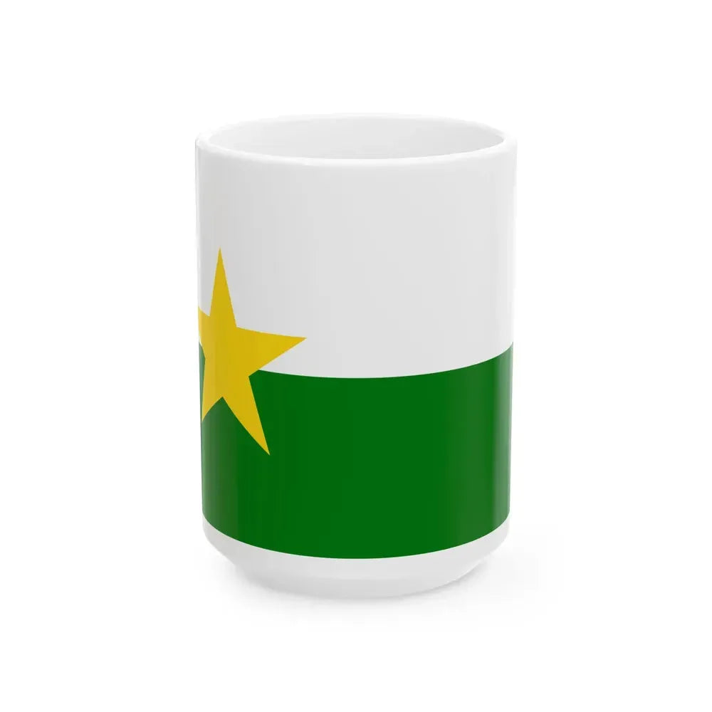 Flag of Forsyth County North Carolina (United States) White Coffee Mug 15oz - Go Mug Yourself