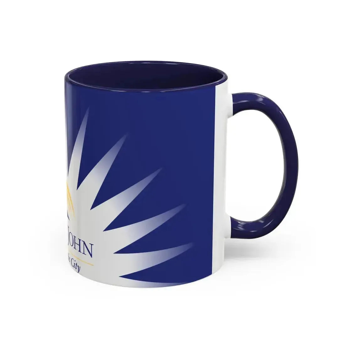 Flag of Fort St John British Columbia Canada - Accent Coffee Mug - Go Mug Yourself