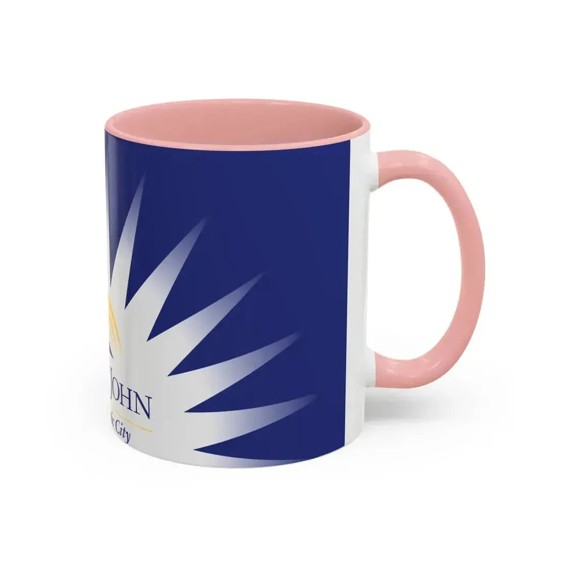 Flag of Fort St John British Columbia Canada - Accent Coffee Mug - Go Mug Yourself