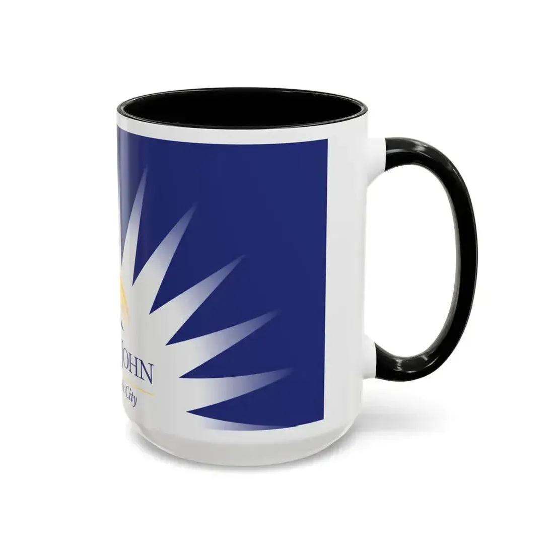 Flag of Fort St John British Columbia Canada - Accent Coffee Mug - Go Mug Yourself
