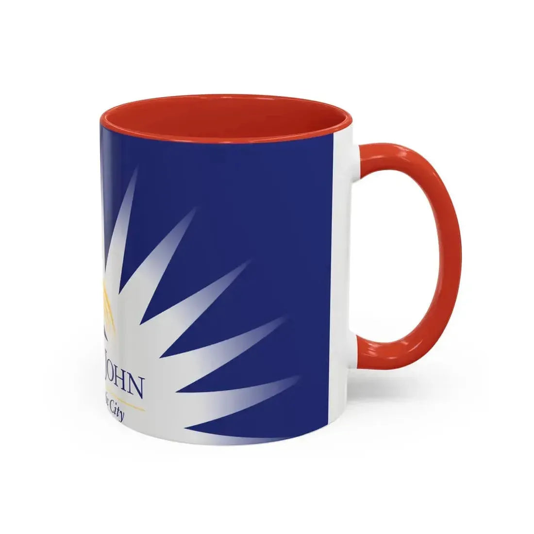 Flag of Fort St John British Columbia Canada - Accent Coffee Mug - Go Mug Yourself