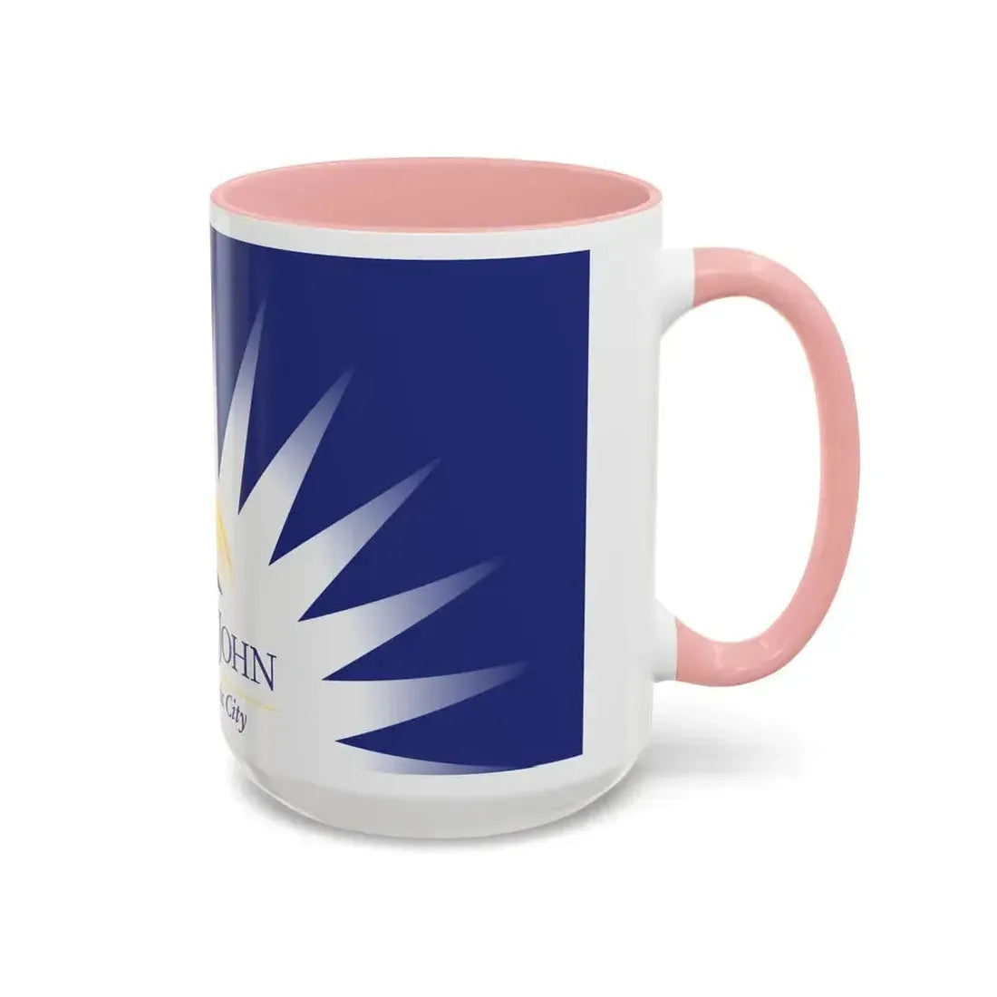 Flag of Fort St John British Columbia Canada - Accent Coffee Mug - Go Mug Yourself