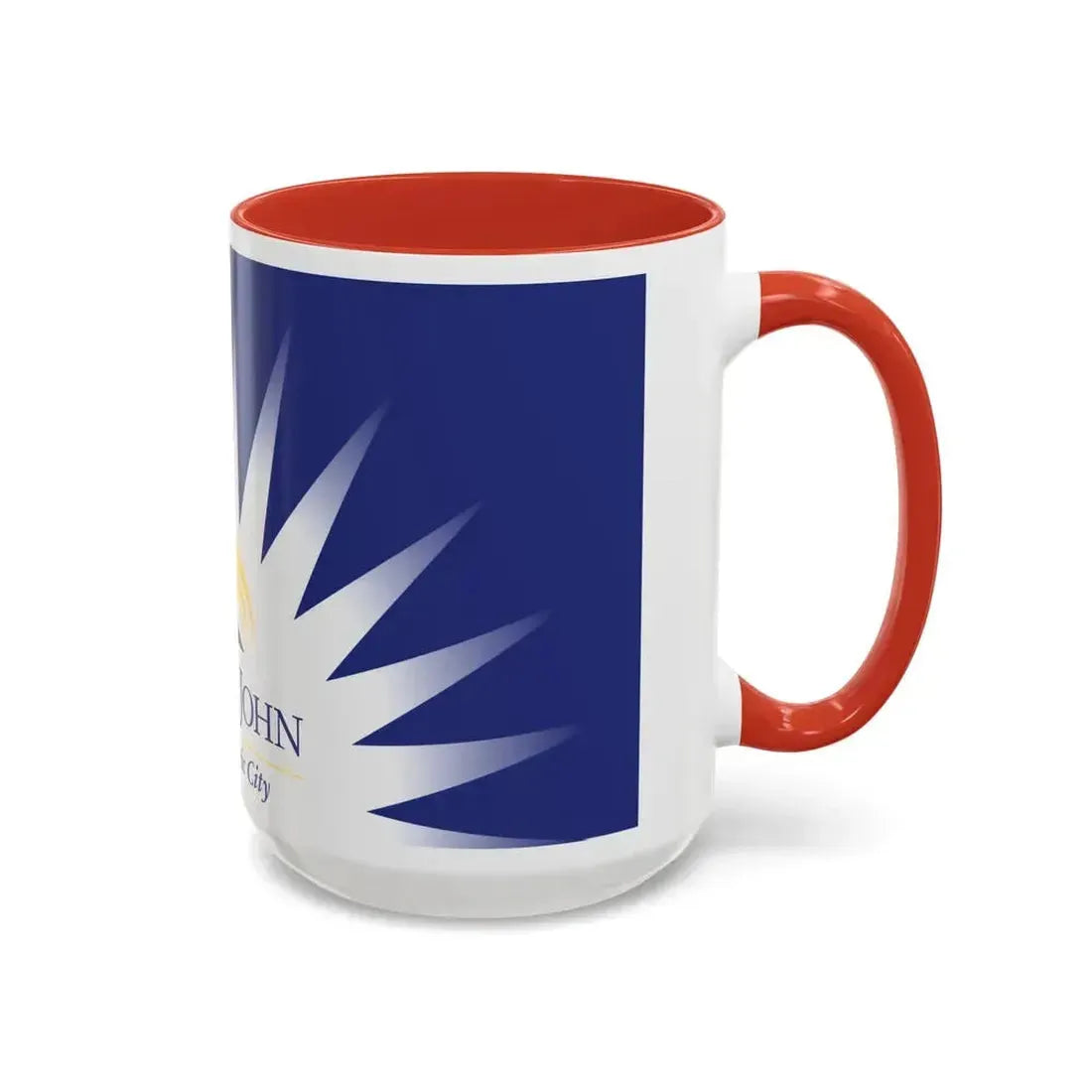 Flag of Fort St John British Columbia Canada - Accent Coffee Mug - Go Mug Yourself