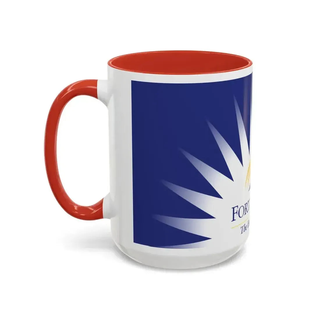 Flag of Fort St John British Columbia Canada - Accent Coffee Mug - Go Mug Yourself