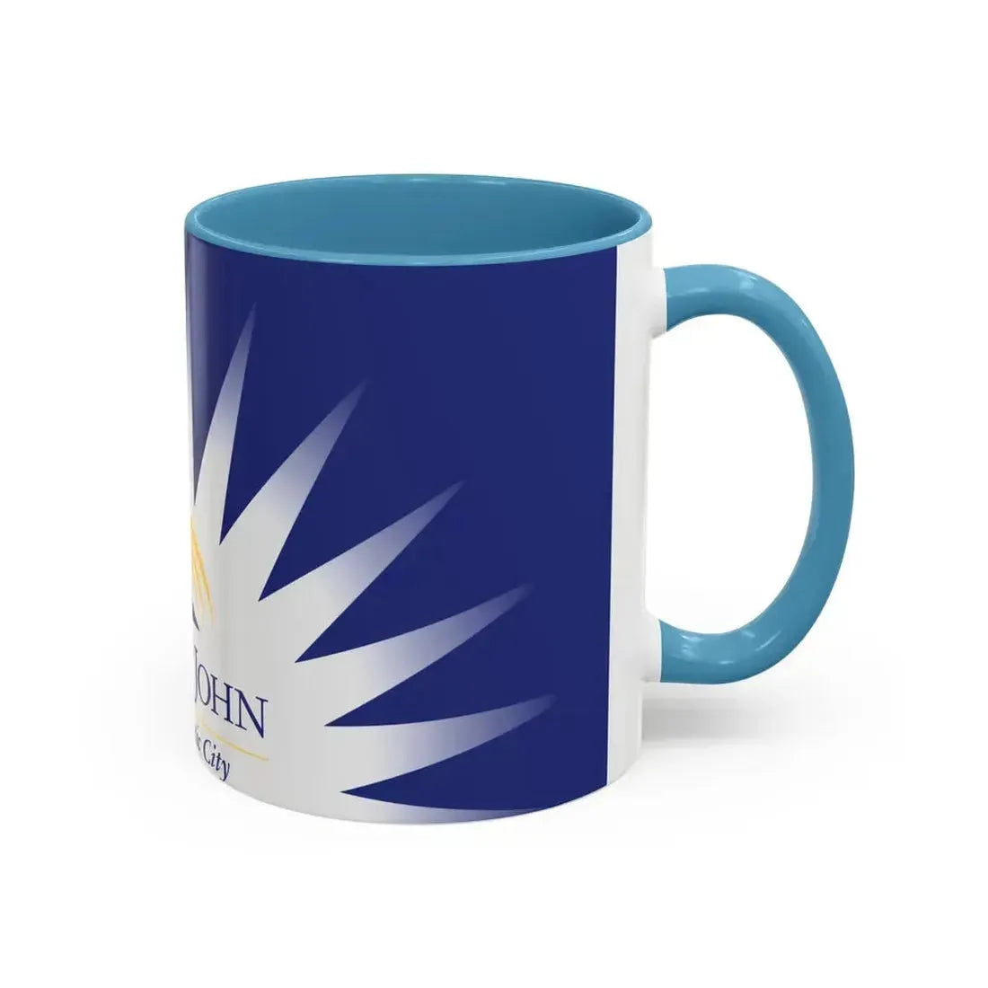 Flag of Fort St John British Columbia Canada - Accent Coffee Mug - Go Mug Yourself