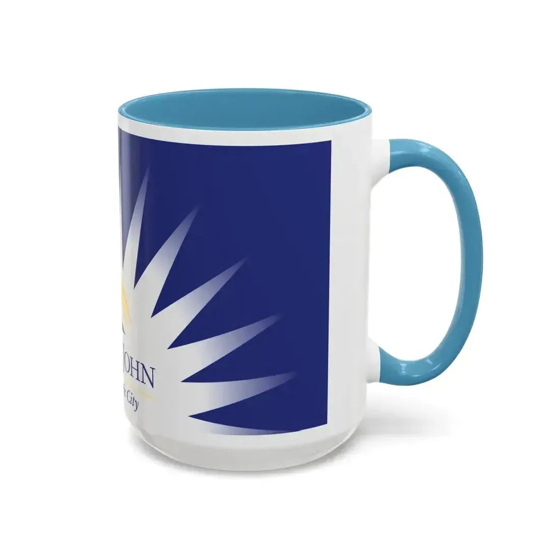 Flag of Fort St John British Columbia Canada - Accent Coffee Mug - Go Mug Yourself