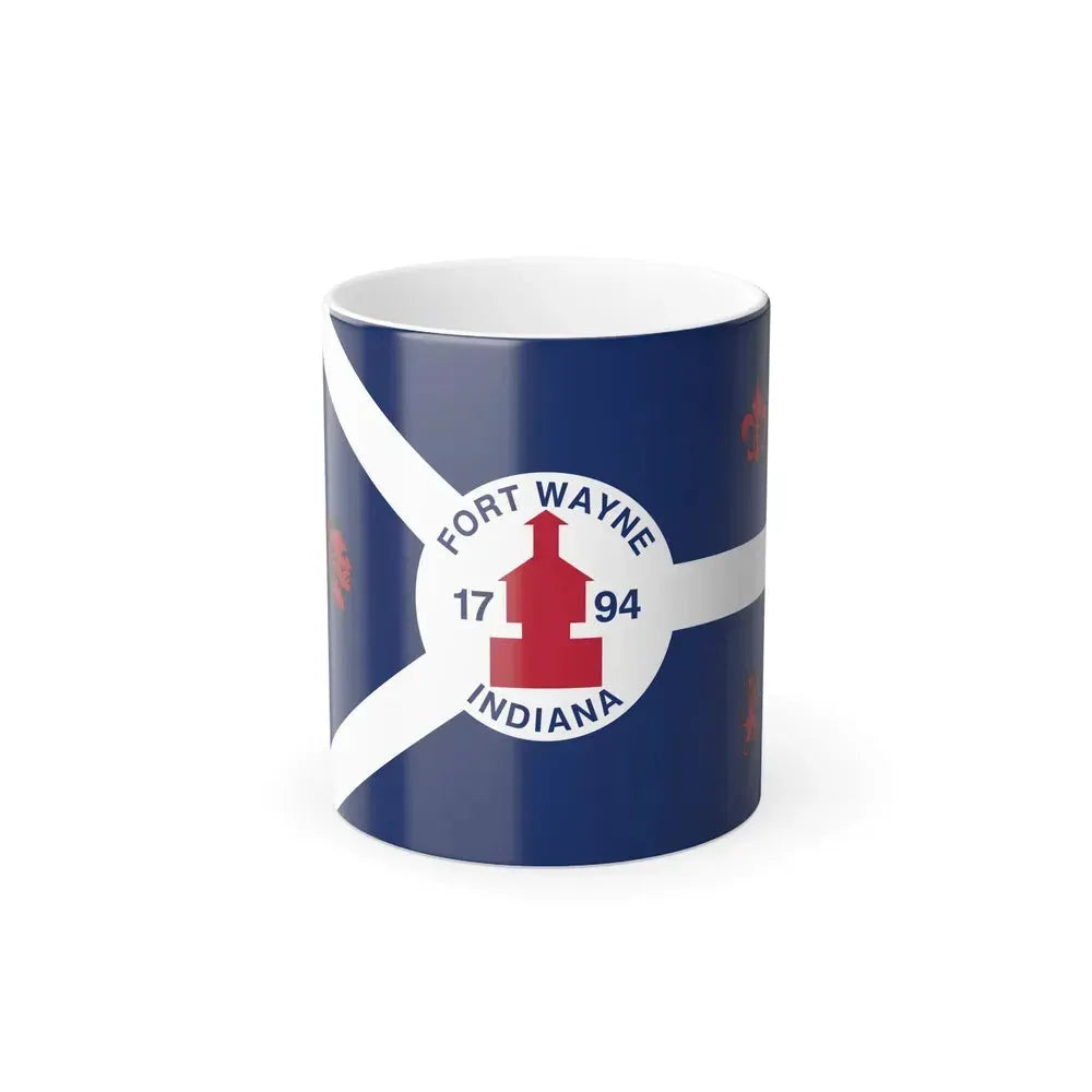 Flag of Fort Wayne, Indiana - Color Changing Coffee Mug 11oz - Go Mug Yourself