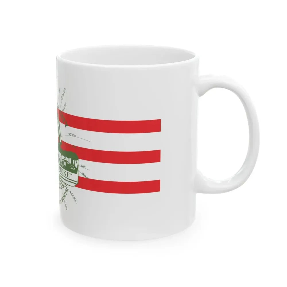 Flag of Fort Worth Texas 1912-1968 (United States) White Coffee Mug - Go Mug Yourself