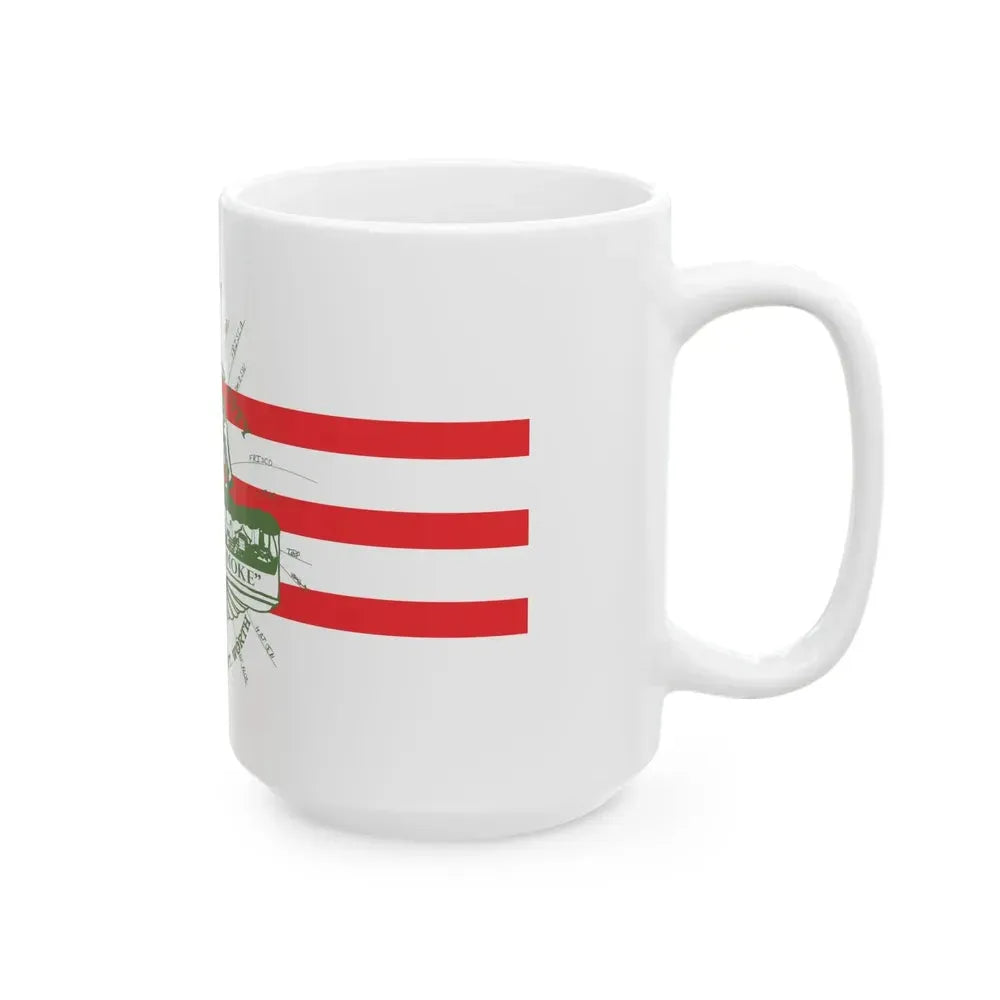 Flag of Fort Worth Texas 1912-1968 (United States) White Coffee Mug - Go Mug Yourself
