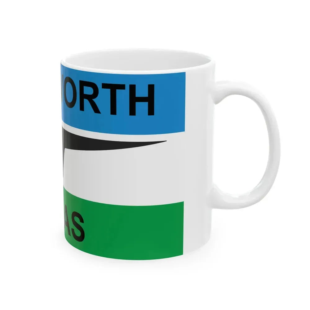 Flag of Fort Worth Texas 1968-2004 (United States) White Coffee Mug - Go Mug Yourself