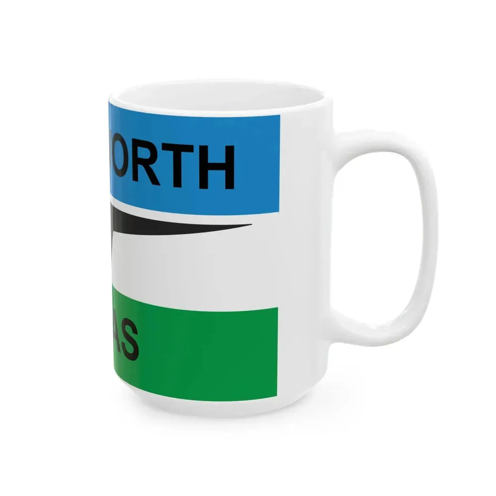 Flag of Fort Worth Texas 1968-2004 (United States) White Coffee Mug - Go Mug Yourself