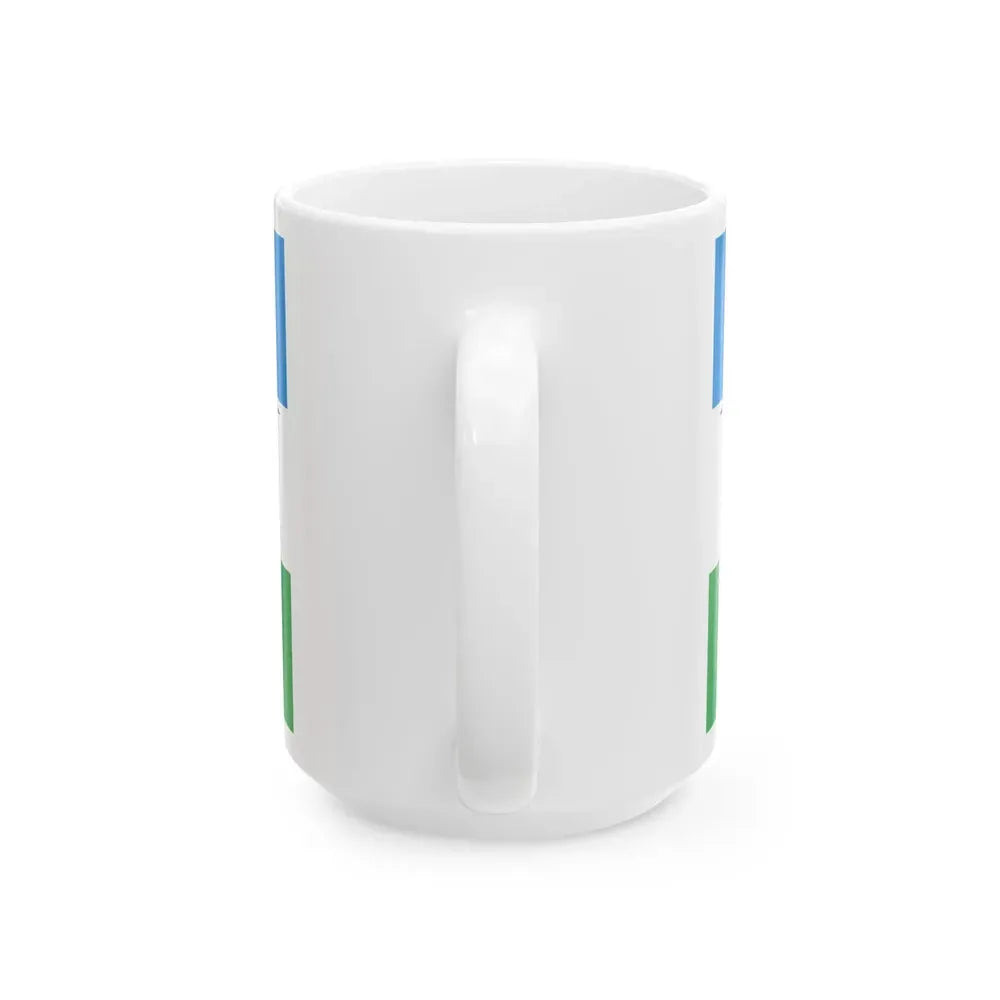 Flag of Fort Worth Texas through 2004 (United States) White Coffee Mug - Go Mug Yourself