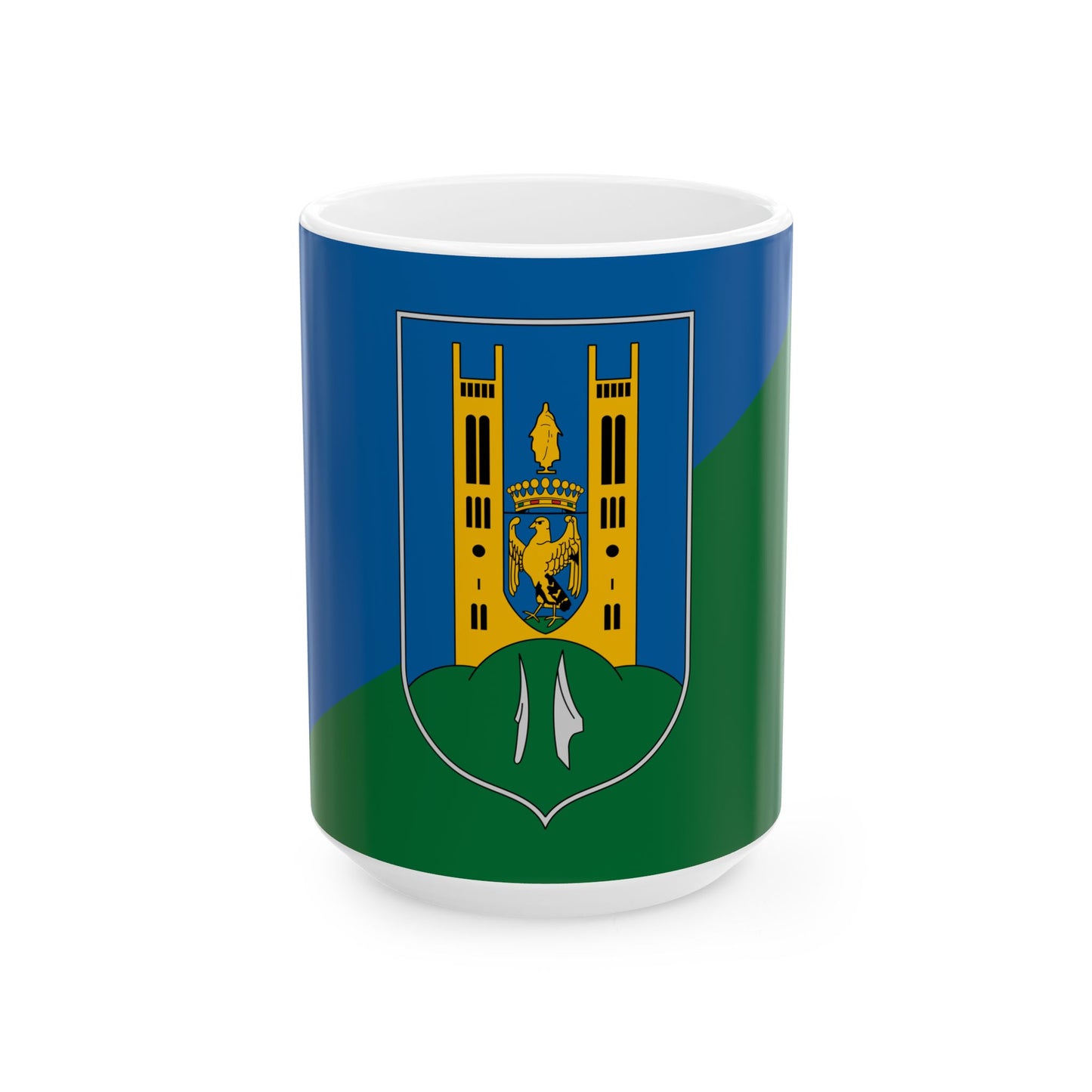 Flag of Fot (Hungary) White Coffee Mug-15oz-Go Mug Yourself