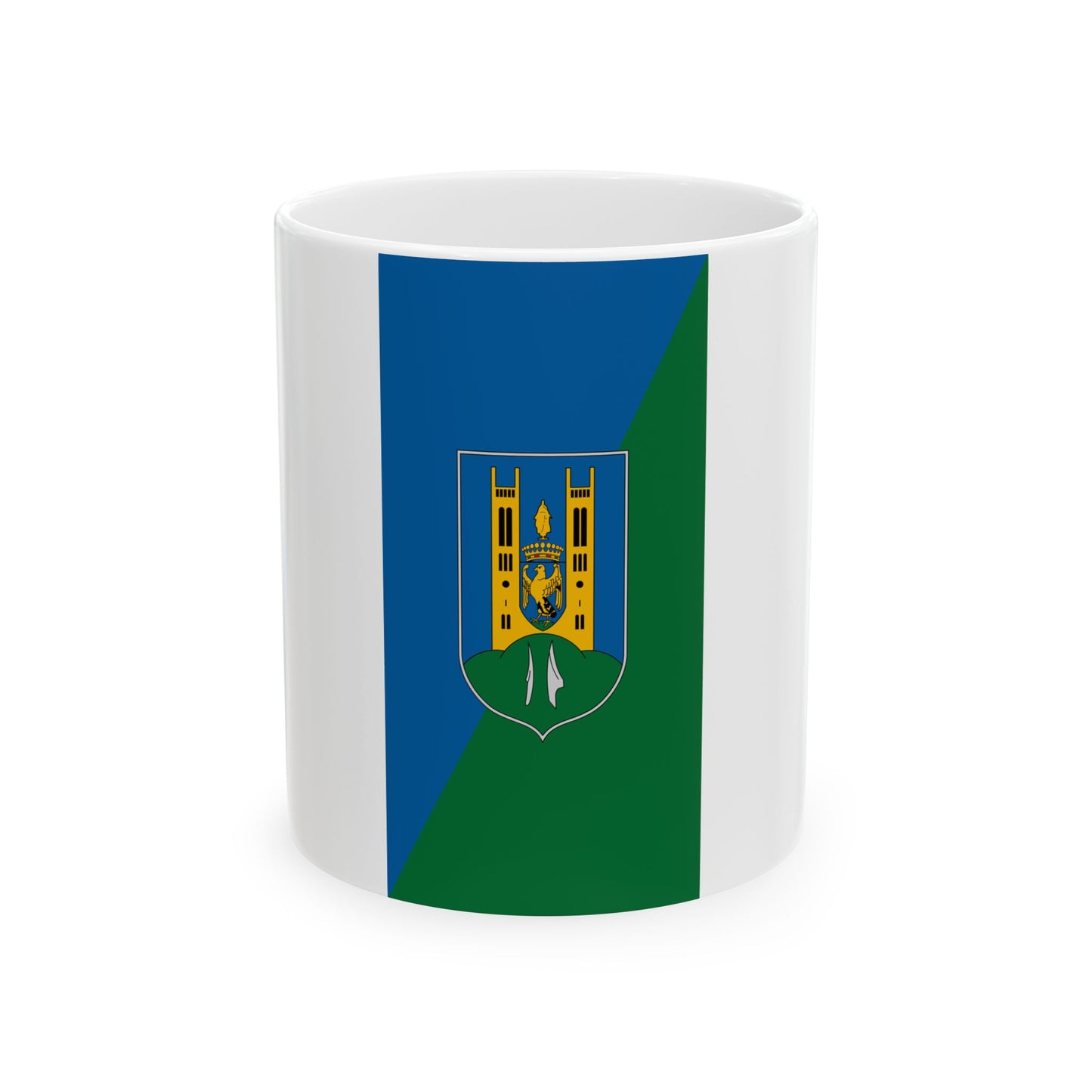 Flag of Fot vertical (Hungary) White Coffee Mug-11oz-Go Mug Yourself
