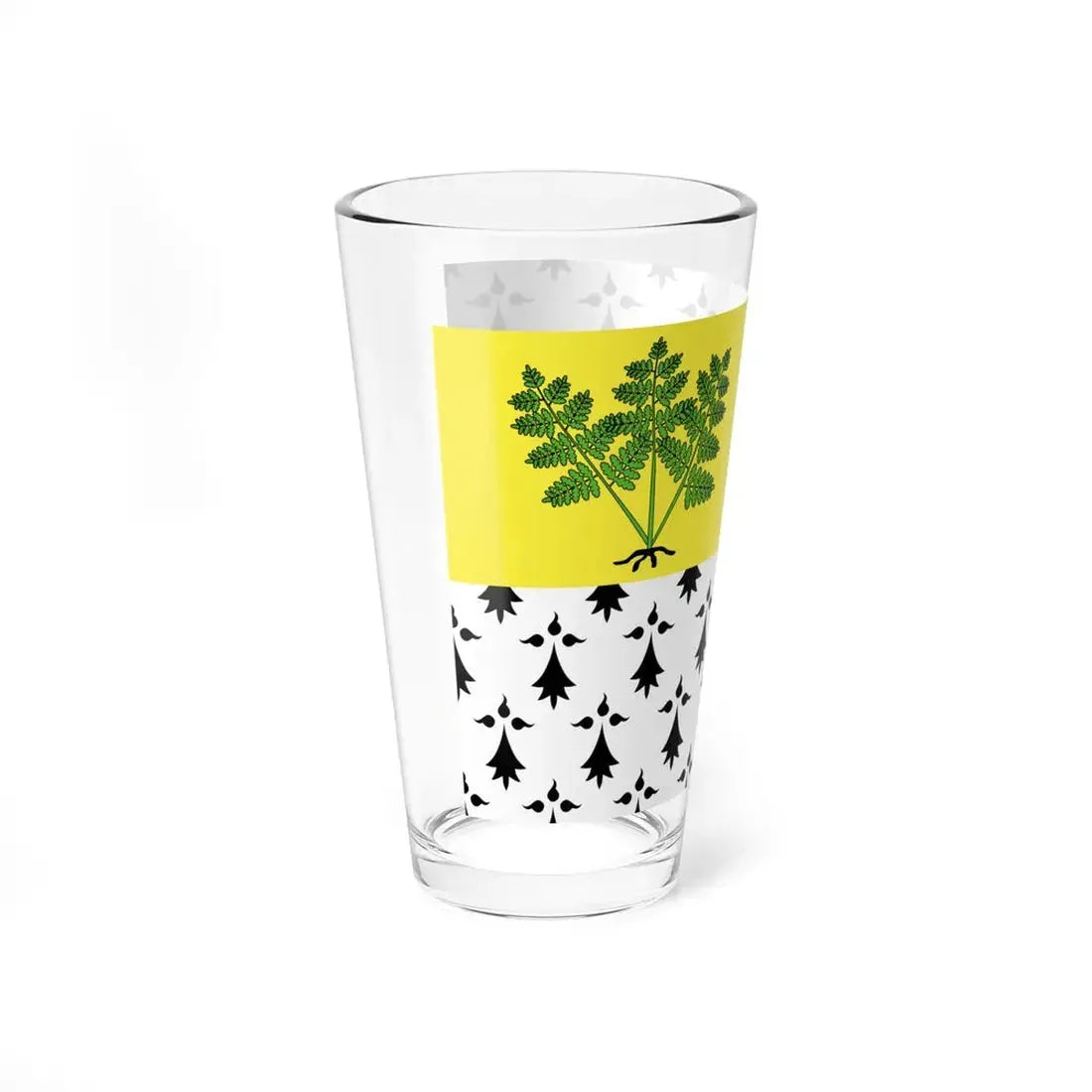 Flag of Fougeres (France) Pint Glass 16oz - Go Mug Yourself