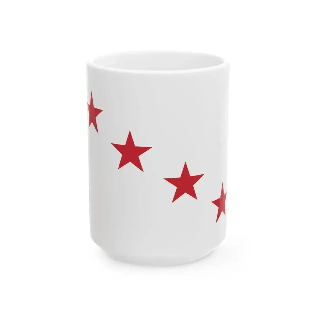 Flag of four star general of Italy (Italy) White Coffee Mug 15oz - Go Mug Yourself