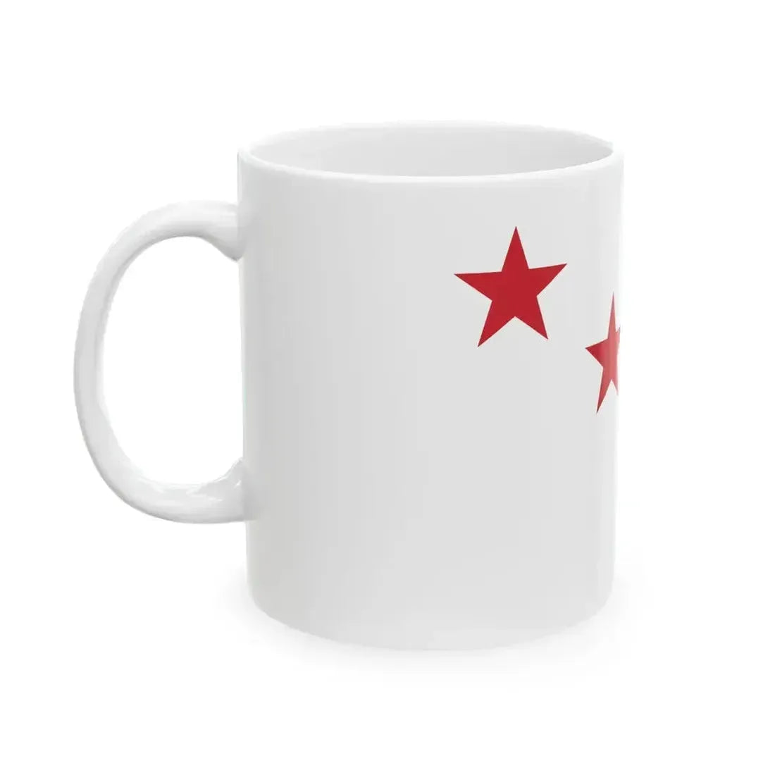 Flag of four star general of Italy (Italy) White Coffee Mug - Go Mug Yourself